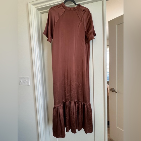 Nordstrom Romantic Tiered Washable Silk Gown - Picture 3 of 3